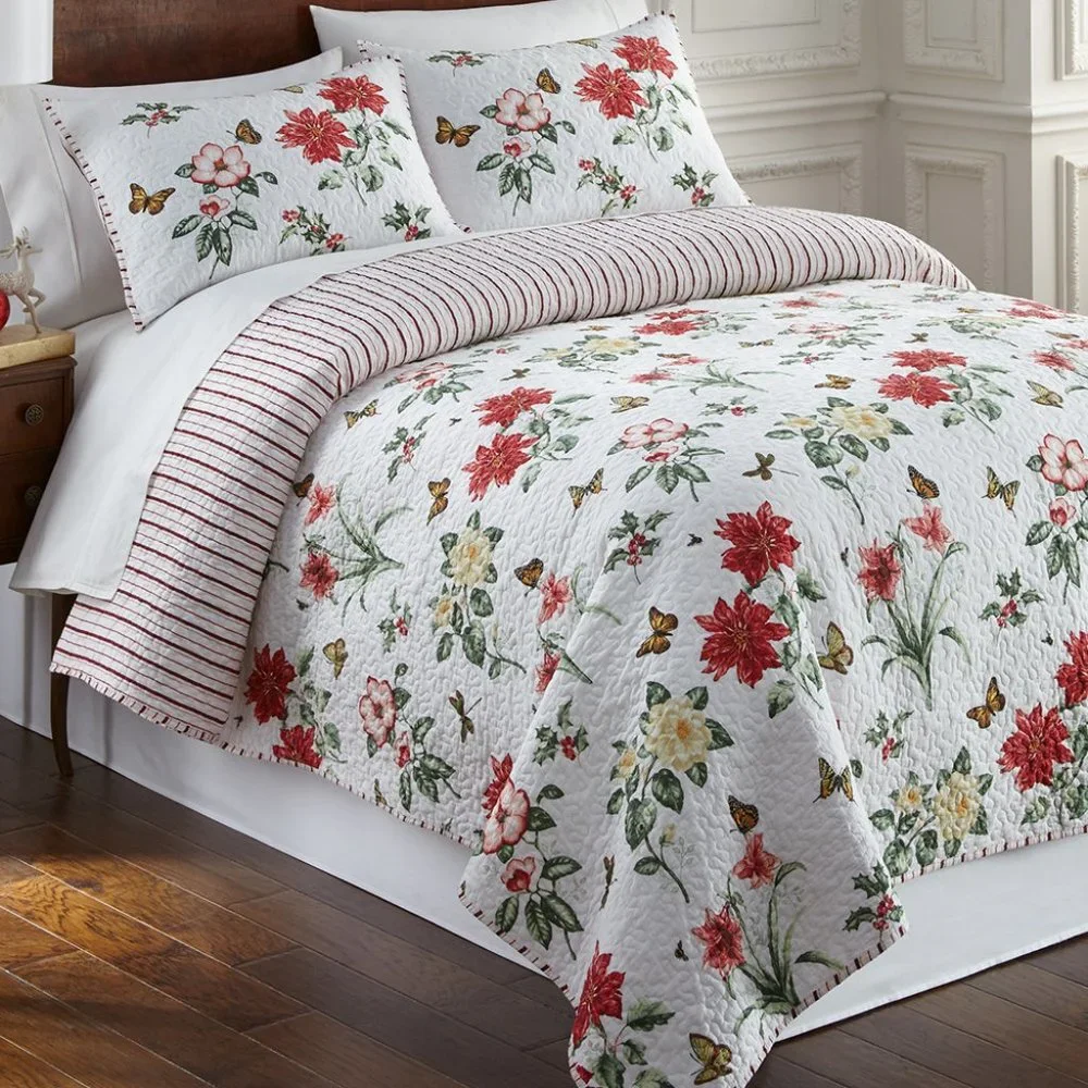 SUPER SALE ** BRAND NEW IN BAG Garden (3PC) Quilt Set (QUEEN)